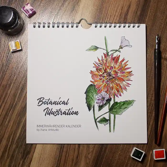 Geburtstagskalender Botanical Illustration