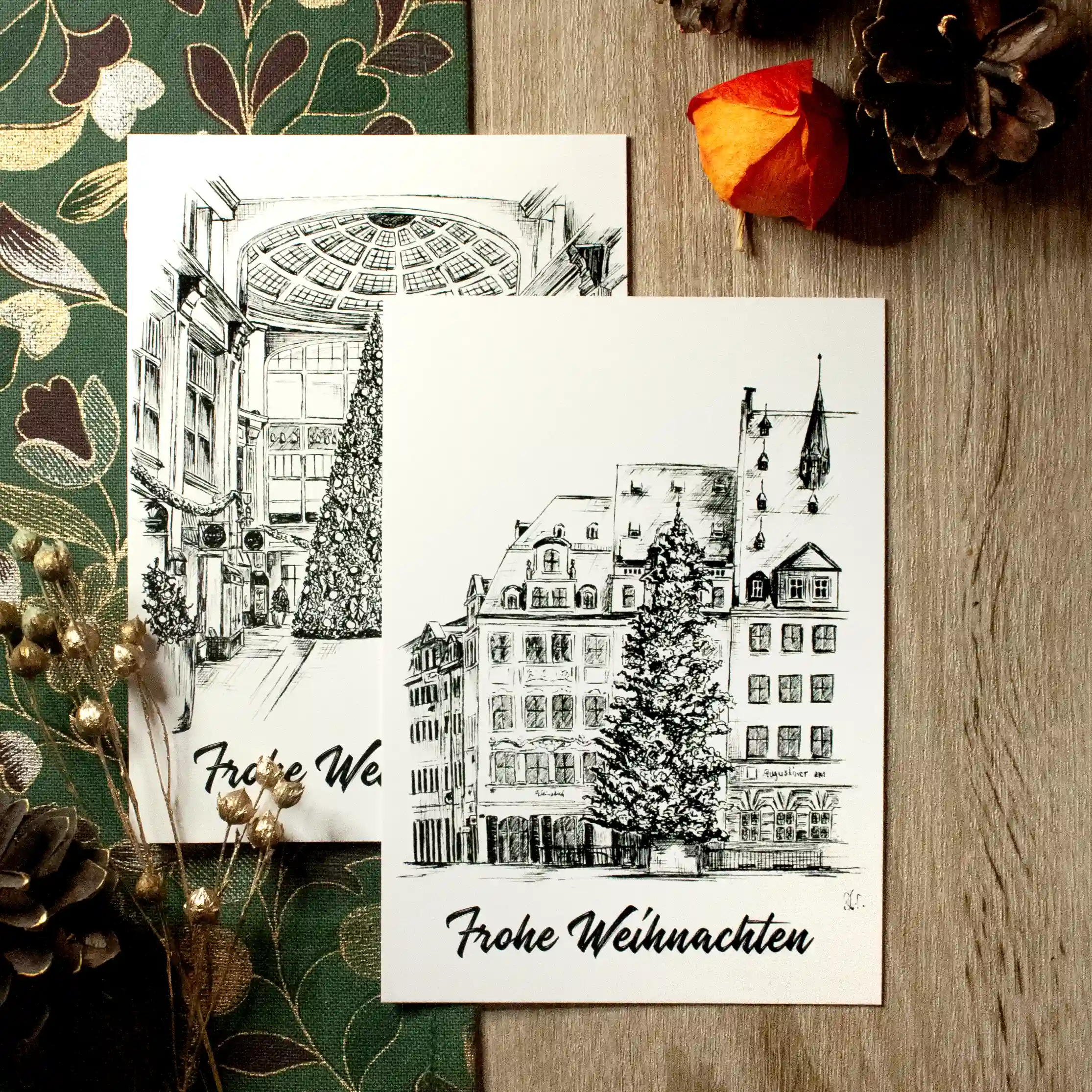 Weihnachtskarte Mädlerpassage Leipzig | 5 Stück