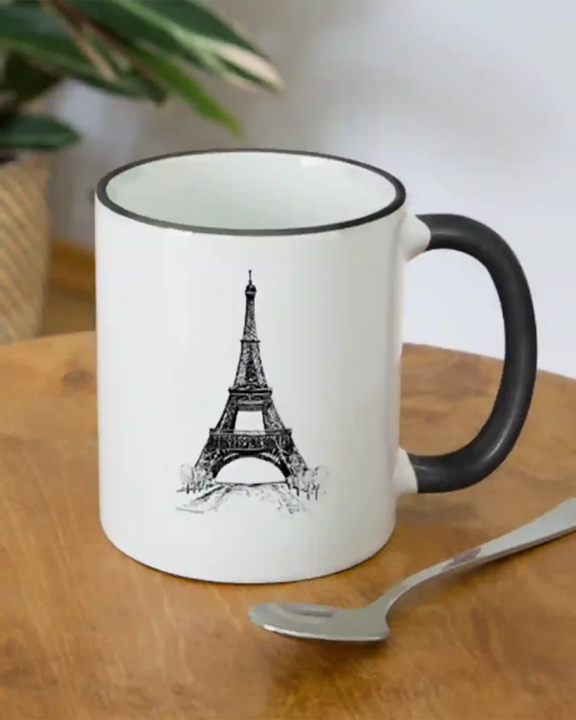 Geschenk für Reisebegeisterte, Kaffeetasse Eiffelturm