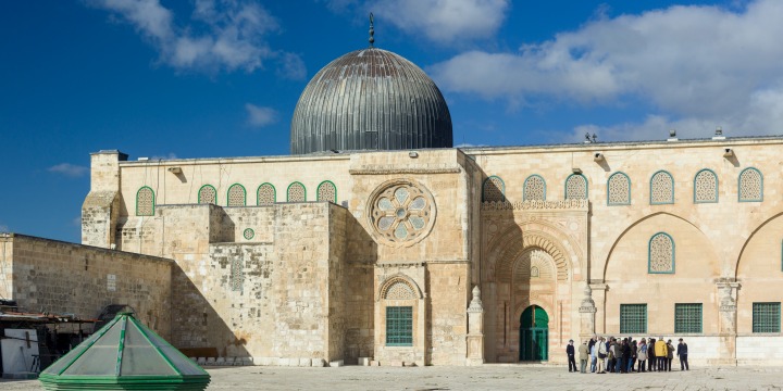 Al-Aqsa-moskeen (Wikimedia Commons).