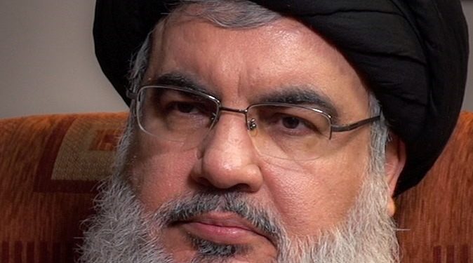Hassan Nazrallah, generalsekretær i terrorgruppen Hizbollah.