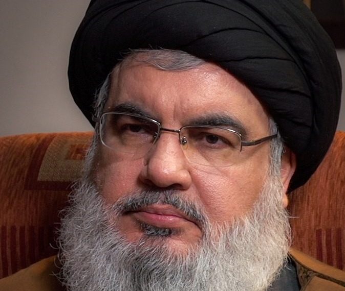 Hassan Nazrallah, generalsekretær i terrorgruppen Hizbollah.