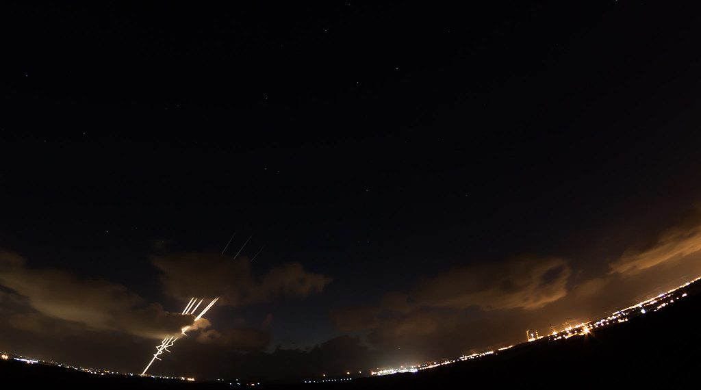 Raketter fra Gazastripen. Foto: IDF.
