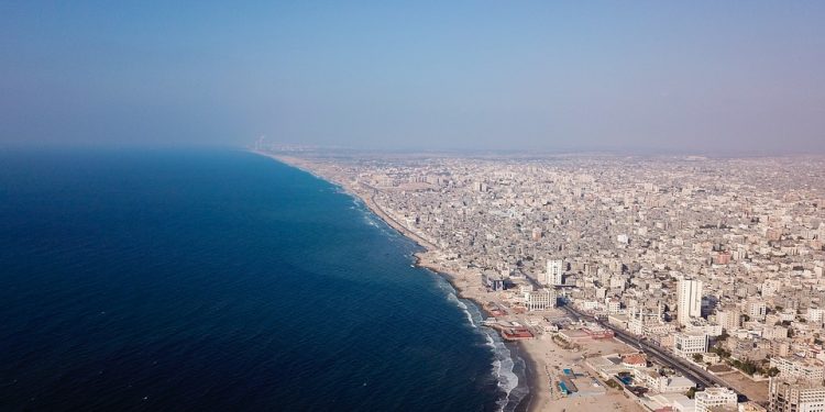 Byen Gaza på Gazastripen. Free photo Pixabay.