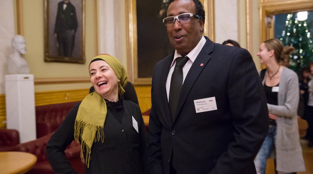 Abdullahi Mohamed Alason (til høyre). Foto: https://www.flickr.com/photos/stortinget/23535245780.