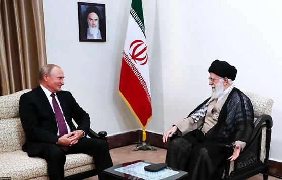 Putin og Khamenei i Teheran 2018. Foto: http://farsi.khamenei.ir/photo-album?id=40427.