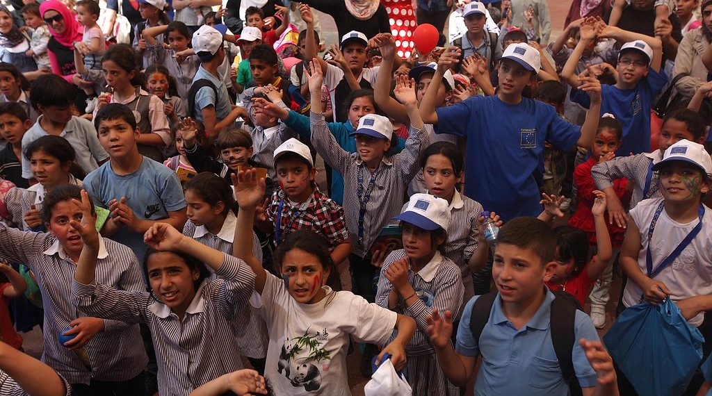 Palestinske barn i Øst-Jerusalem. Foto: EU Civil Protection and Humanitarian Aid / https://www.flickr.com/photos/eu_echo/.