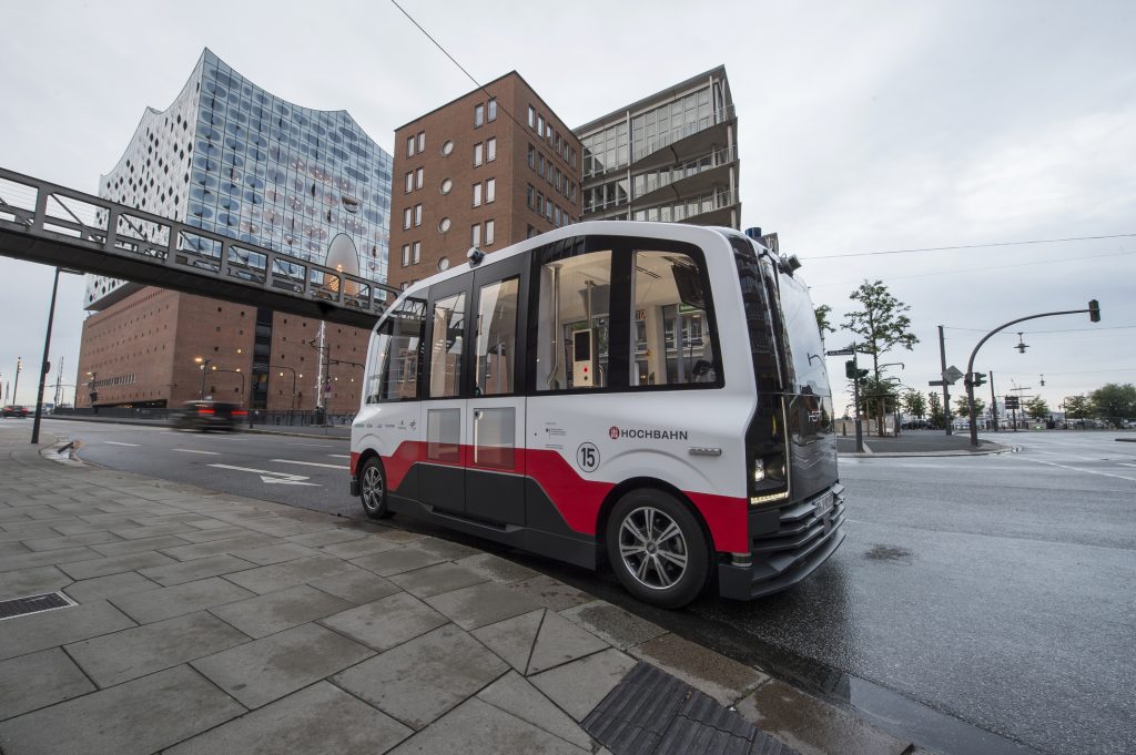 HEAT Fahrzeug in der Hafencity