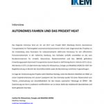 Cover Autonomes Fahren und das Projekt HEAT