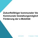 Cover Zukunftsfähiger kommunaler Verkehr (II) – Kommunale Gestaltungsmöglichkeiten zur Förderung der e-Mobilität