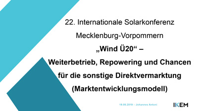 Cover „Wind Ü20“ – Weiterbetrieb