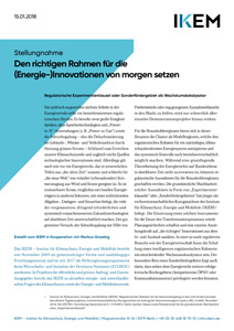 Cover Den richtigen Rahmen für die (Energie-)Innovationen von morgen setzen