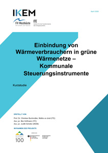 Cover Einbindung von Wärmeverbrauchern in grüne Wärmenetze – Kommunale Steuerungsinstrumente