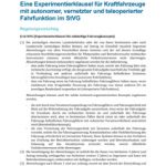 Cover Eine Experimentierklausel für Kraftfahrzeuge mit autonomer