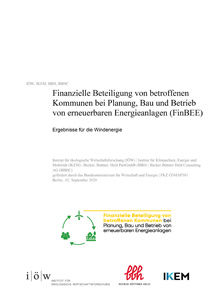 Cover Finanzielle Beteiligung von betroffenen Kommunen bei Planung
