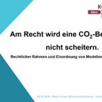 Cover Am Recht wird eine CO₂-Bepreisung nicht scheitern. Rechtlicher Rahmen und Einordnung von Modellen/Reformansätzen.