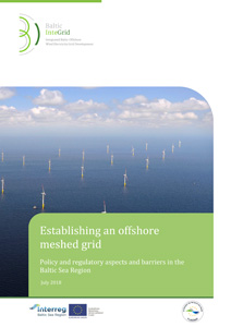 Cover Establishing an offshore meshed grid – Policy and regulatory aspects and barriers in the Baltic Sea Region