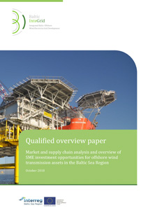 Cover Market and supply chain analysis and overview of SME investment opportunities for offshore wind transmission assets in the Baltic Sea Region