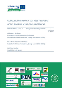 Cover Guideline on finding a suitable financing model for public lighting investment: Deliverable D.T2.3.2 Analysis of funding sources