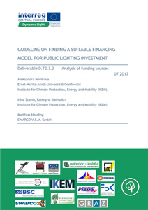 Cover Guideline on finding a suitable financing model for public lighting investment – Analysis of Funding Sources