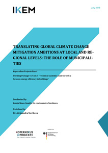Cover Translating global climate change mitigation ambitions at local and regional level: the role of municipalities