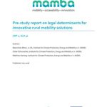 Cover Pre-study report on legal determinants for innovative rural mobility solutions