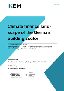 Cover Climate finance landscape of the German building sector
