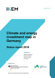 Cover Climate and energy investment map in Germany – Status report 2016