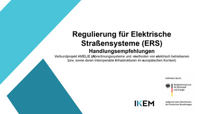 Cover Regulierung für Elektrische Straßensysteme (ERS) – Handlungsempfehlungen
