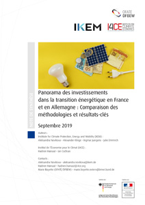 Cover Überblick zu den Investitionsströmen der Energiewende in Deutschland und Frankreich: Vergleich von Methoden und ausgewählte Ergebnisse