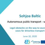 Cover Legal obstacles on the way to sound use cases for driverless transport