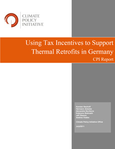 Cover Using Tax Incentives to Support Thermal Retrofits in Germany