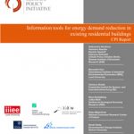 Cover Information Tools for Energy Demand Reduction in the Existing Residential Buildings