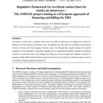 Cover Regulative framework for overhead contact lines for trucks on motorways – The AMELIE project aiming at a European approach of financing and billing for ERS