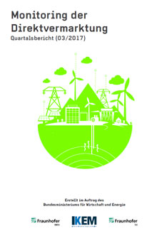 Cover Monitoring der Direktvermarktung von Strom aus Erneuerbaren Energien. Quartalsbericht (03/2017).