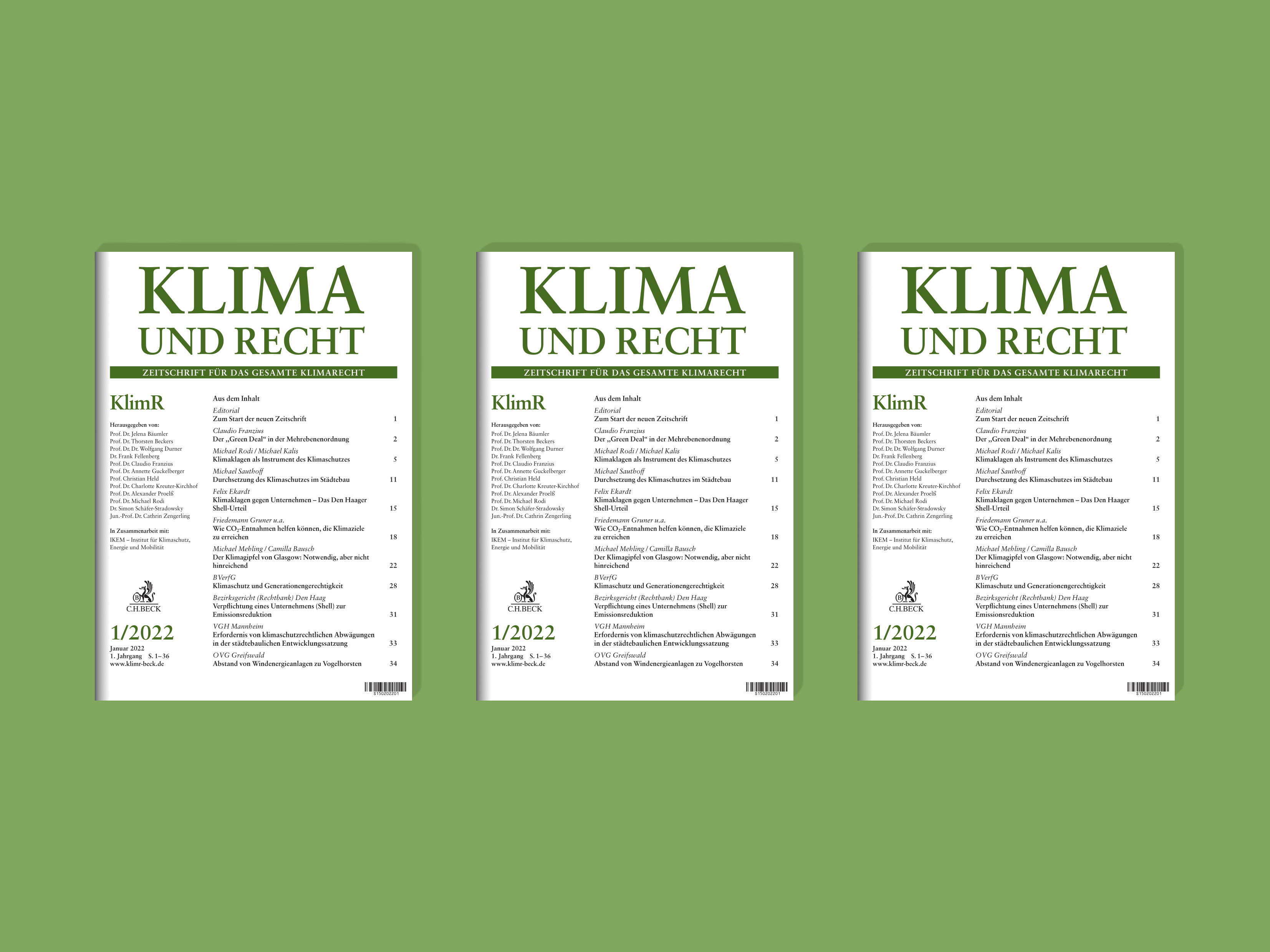 Klima und Recht – die erste Fachzeitschrift zum Klimarecht