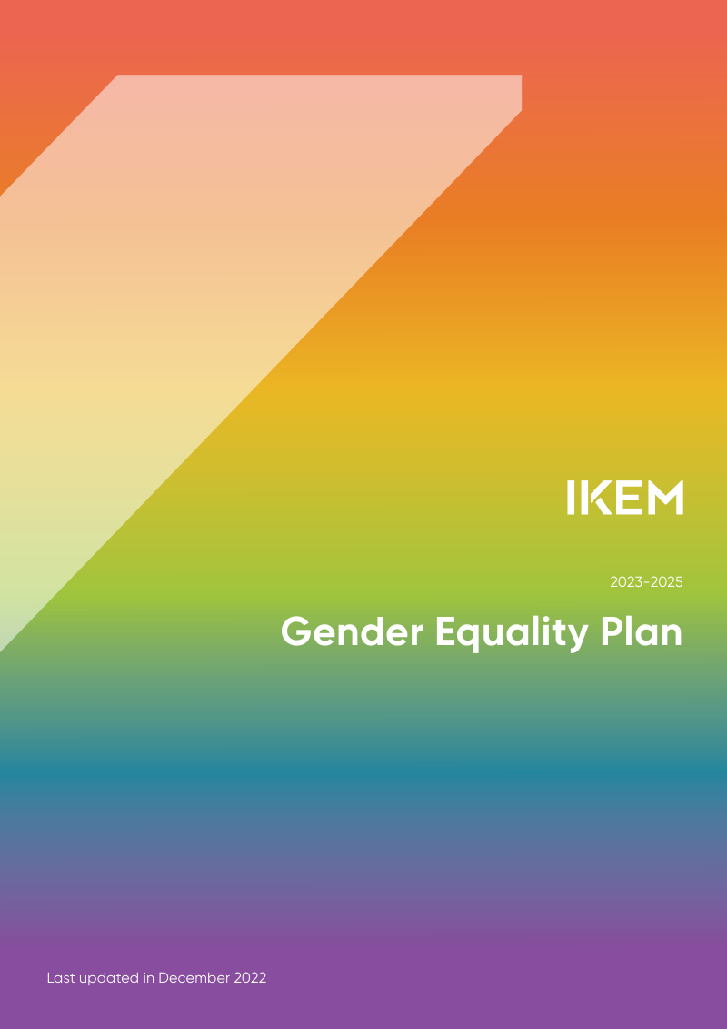 First Gender Equality Plan for the years 2023 to 2025 IKEM