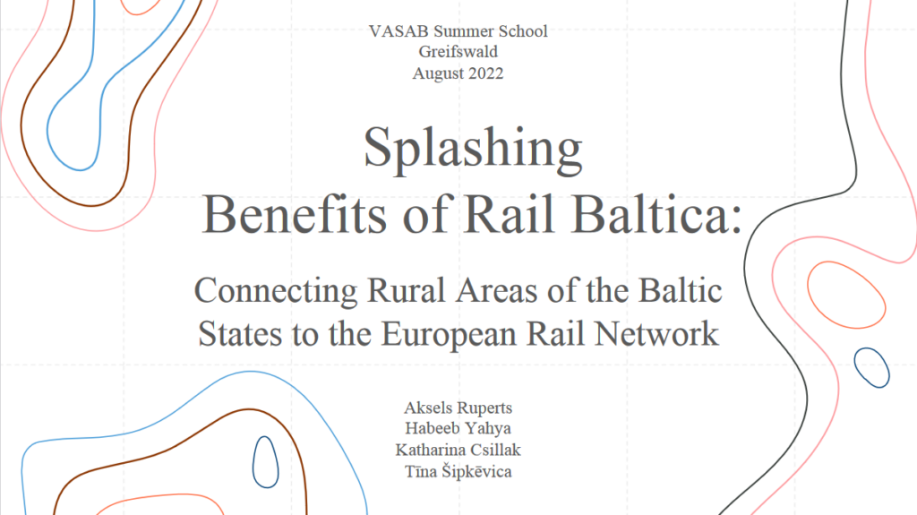 Titelbild Splashing Benefits of rail Baltica