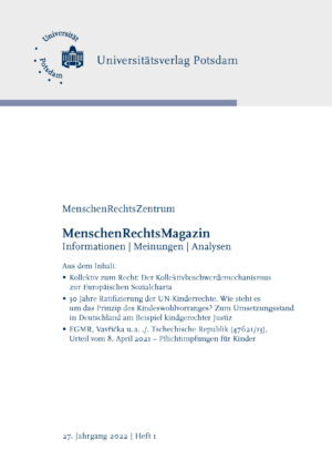 MenschenRechtsMagazin 2022