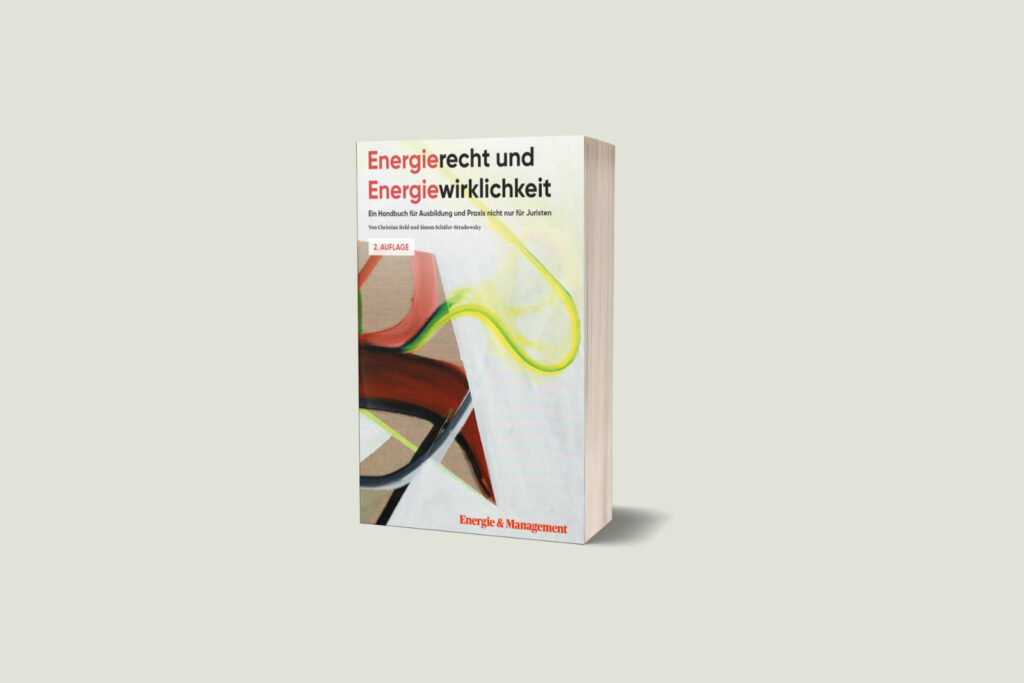 Cover des Buchs Energierecht und Energiewirklichkeit auf neutralem Hintergrund