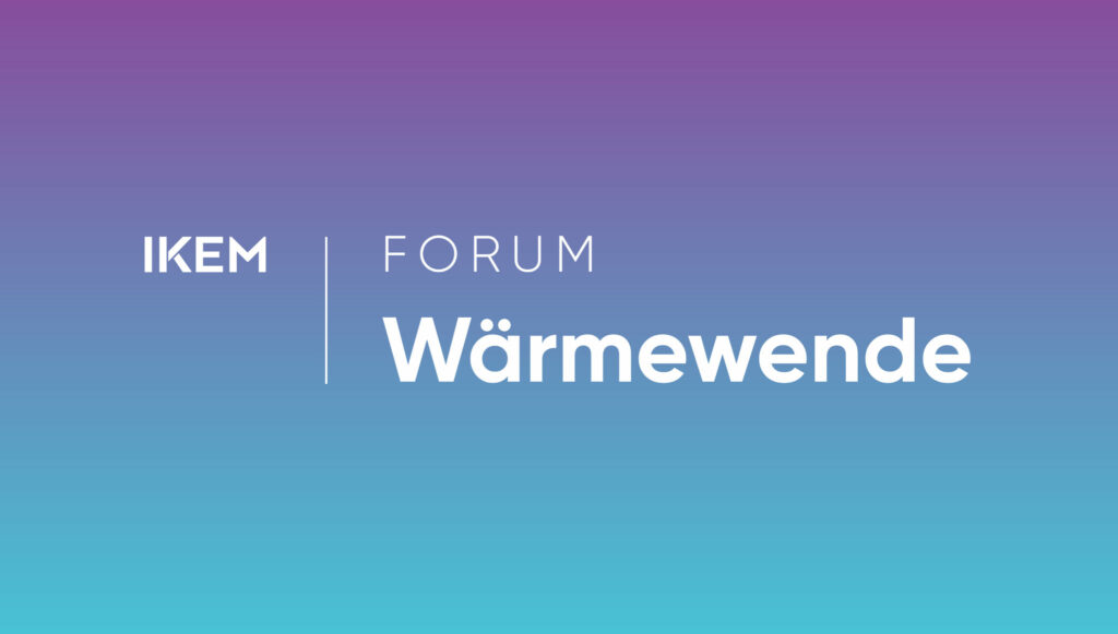 Visual for the Forum Wärmewende