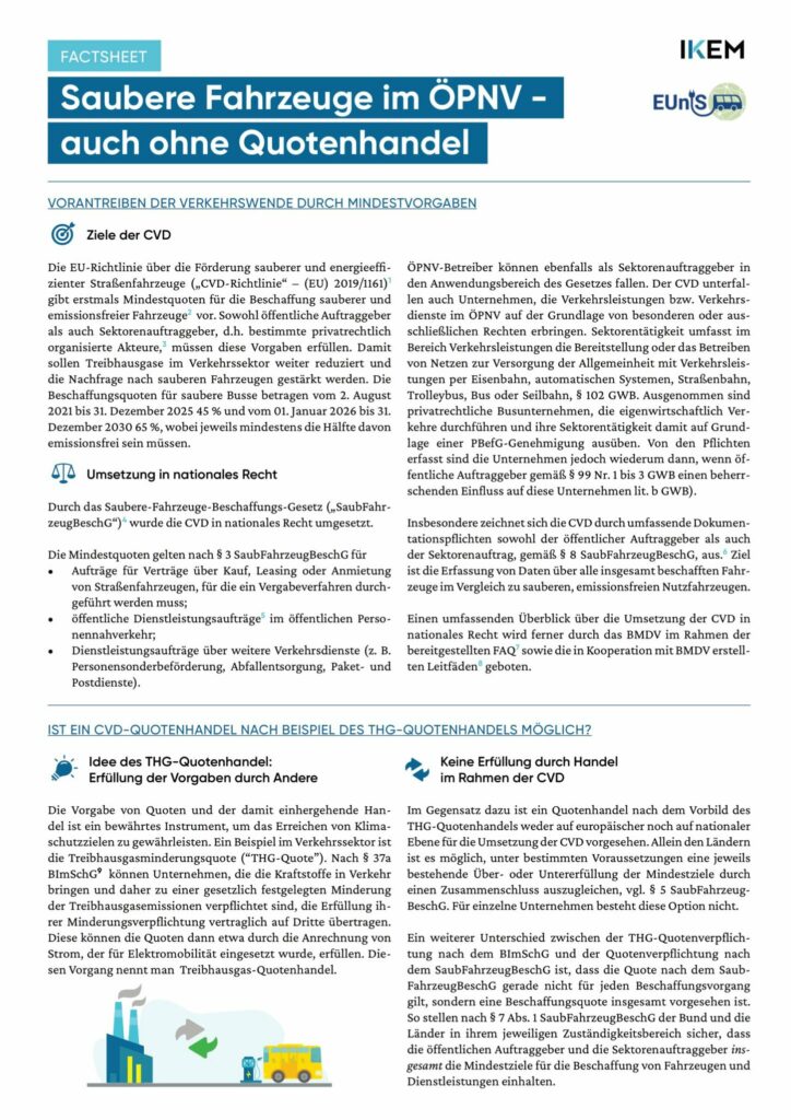 Cover Factsheet zur CVD-Directive