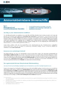 Factsheet: Ammoniakbetriebene Binnenschiffe