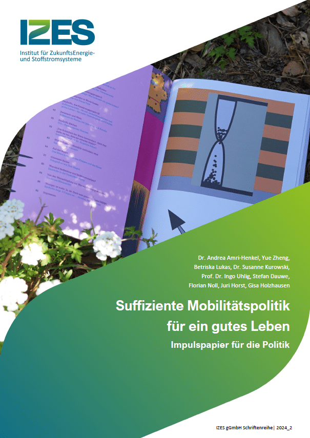 Cover der Publikation Suffiziente Mobilitätspolitik für ein gutes Leben.