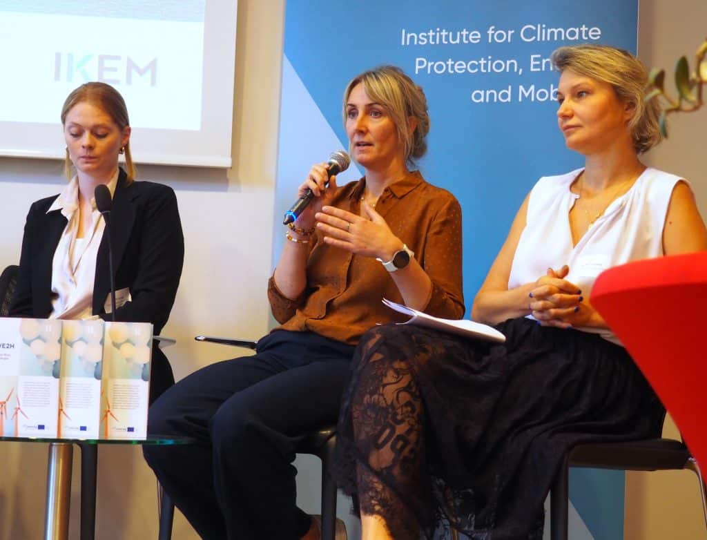 Indrė Gečaite (Energy Agency of Lithuania) and Kamila Tarnacka (Polish Wind Energy Association)