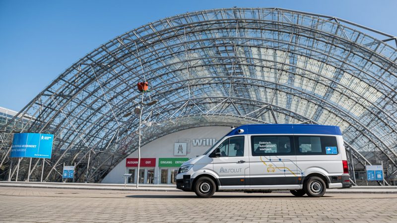 ABSOLUT minibus at the Leipzig Trade Fair