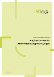 Cover Studie Rechtsrahmen für Ammoniaktransportlösungen