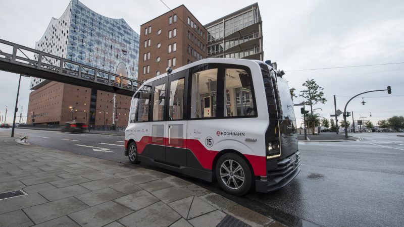 HEAT Fahrzeug in der Hafencity