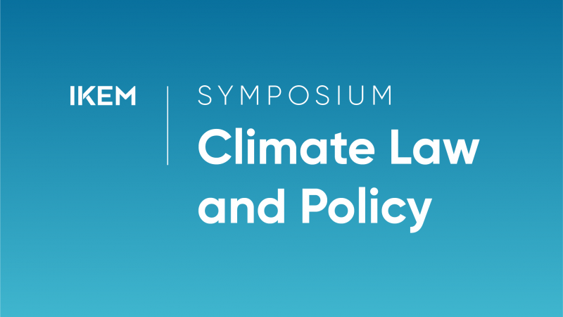 Logo of the IKEM Symposium Climate Law and Policy