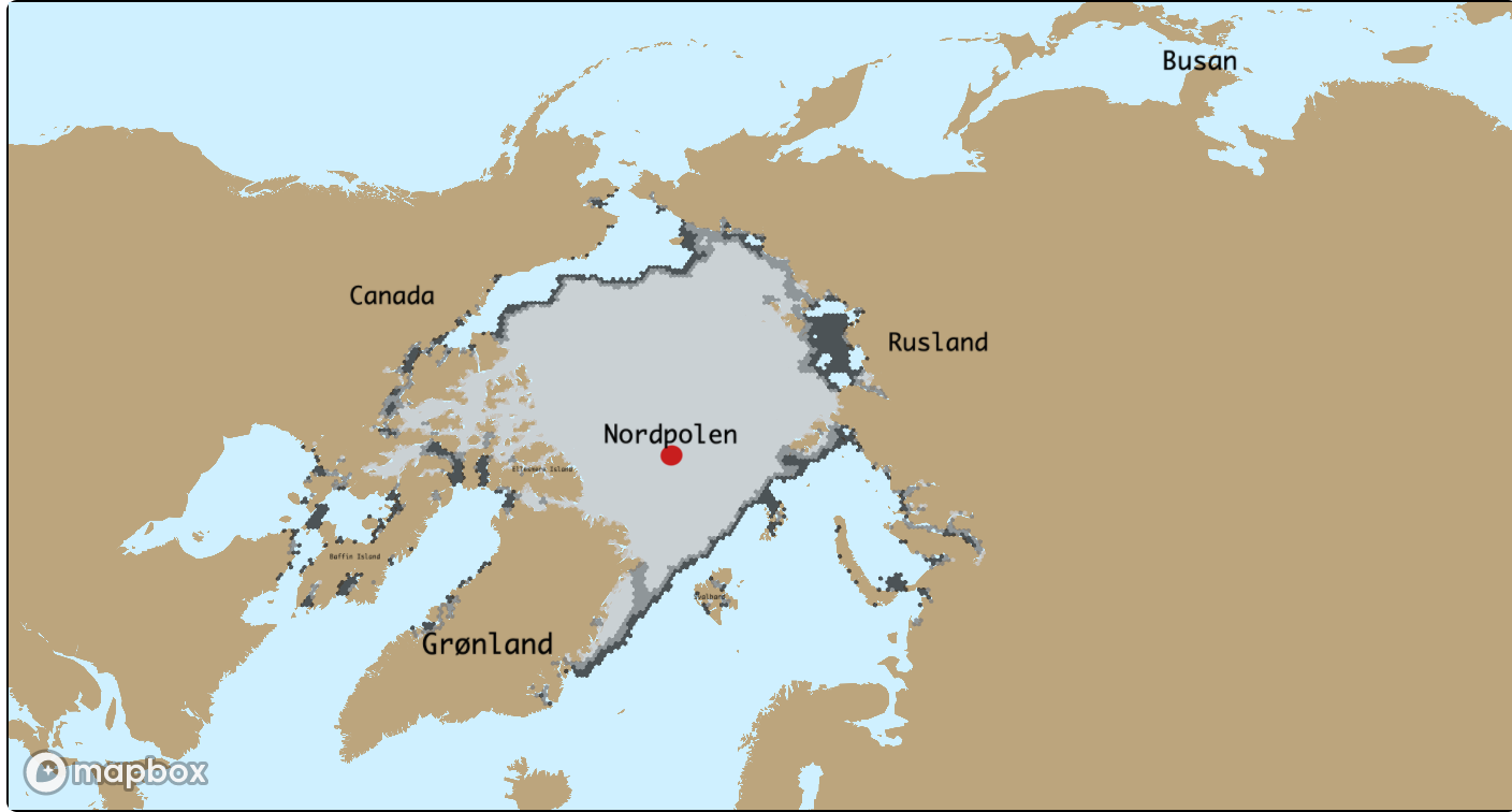 Havisen i Arktis: Udbredelse 15. september 1979